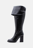 Bottes hautes noires pointues Zara